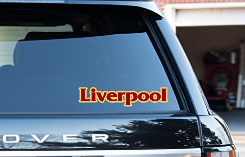 Liverpool Town City Window/Bumper Stickers/Decals 2 Pack 8
