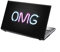 TaylorHe 15.6 Colorful Vinyl Stickers with Pattern for Laptop (15 x 10) Laptop Skin Neon OMG, Chic and Modern