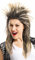 Balinco 80er Tina Rockstar Perücke Perücke schwarz & blond - das perfekte Accessoire für Ihr rockiges Kostüm zum Karneval