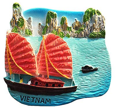 Vinh Ha Long Vietnam 3D Fridge Magnet Travel Souvenir Gift Home Kitchen Decoration Magnetic Sticker Vietnam Refrigerator Magnet Collection