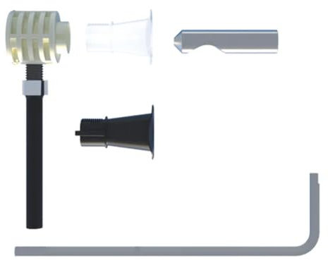 FISSAGGIO NASCOSTO PER WC BIDET SOSPESI CON ACCESSO DA SOTTO