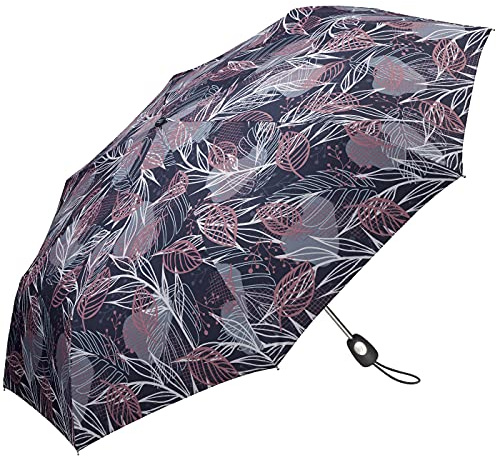 Pierre Cardin Taschenschirm Easymatic Light Leaves - Anthracite