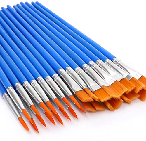 UPINS 30 Pcs Paint Brushes, Small Brush Bulk for Detail Painting