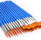 UPINS 30 Stück Pinsel Set, 15 Stück Runde Pinsel und 15 Stück Flache Pinsel Kleine Acryl Pinsel Malen Pinsel für Details und Kunstmalerei