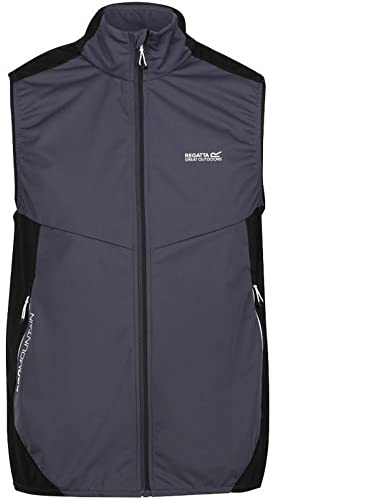 Regatta Mens Lankin IV Softshell Body Warmer, Dark Grey/Black, L, Waterproof, Breathable