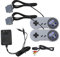 Leistungsstarkes Ersatz-Set, kompatibel mit Super Nintendo SNES, kabelgebundene graue Gamepad-Controller mit AV-Kabel, Netzadapter