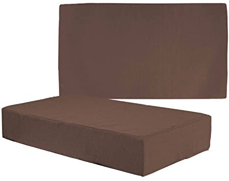MyVorrei 2 Kissen für Rückenlehne und Sitz für Sessel für den Außenbereich, Nautisch und Garten, 40 x 80 cm, Dicke 10 cm, abnehmbarer Bezug mit Reißverschluss, Bezug 100 % Polyester