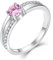 YL Verlobungsring Damen 925 Sterling Silber Ring Damen Zirkonia Ringe Silberringe Eheringe Ringe Frauen(Größe 50）