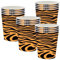 POPOYU Juego de 16 vasos de papel con estampado de tigre para fiesta de animales de la selva, vasos de papel para fiesta de animales de la selva, decoración de vajilla para niños, selva y reptil
