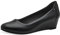 Jana Damen Pumps mit Keilabsatz Vegan, Schwarz (Black), 37 EU