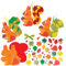 Baker Ross FX577 Laubige Eichhörnchen-Mix&Match-Dekorationssets - Packung mit 5, Herbstdekorationen für Kinder