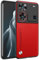 HONLEN Funda para Nubia Z60 Ultra/Leading Version/Photographer Edition (6.8 Inches) Carcasa de Negocios Respaldo de Cuero Rojo