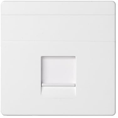 SIMON - Tecla Toma RJ45, Serie 82 Concept, Compatible con las Series 75, 31, 82 y 88, Fácil de Instalar, Efecto Mate Antihuellas, Color Blanco