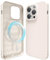 oakxco Custodia Magnetica Silicone per iPhone 13 Pro Cover, Compatibile con Ricarica Wireless Magsafe, Sottile Gel di Gomma Morbida, Carina e Trendy Copertura Rigida, Beige