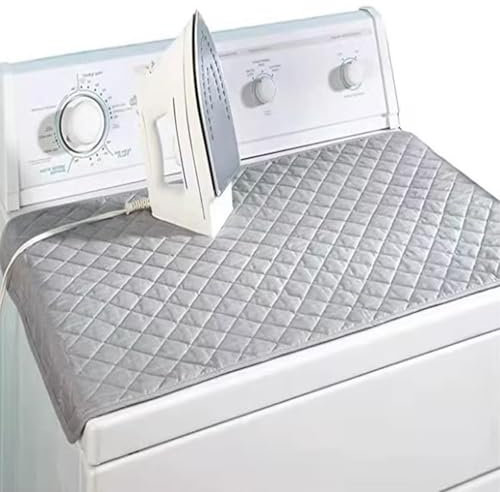 QSPNVFB Tapis De Repassage Portable Nappe De Repassage, Résistant À La Chaleur Couverture De Repassage De Table, pour Table Et Fer À Vapeur, Anti-Glisse(28x32 inch (80x70 Cm))