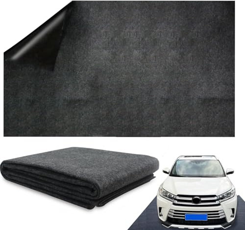 LANZLC Ölauffangmatte 152 x 91 cm, Ölmatte rutschfest, Garagenboden Matten rutschfest, Wasserdicht und Zuschneidbar Garagenmatte, Strapazierfähige Saugmatte für Garagenboden, Werkstatt, Bodenschutz