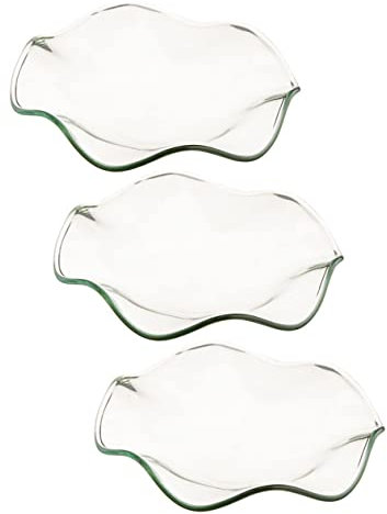 Alipis 3St Platte mit ätherischen Ölen Öl für Brenner Luft Sense und Spray-Nachfüllung wachsplatten Aroma Oil Diffuser Wachswärmer-Ersatzschale Wachswärmerschale Glas Transparent