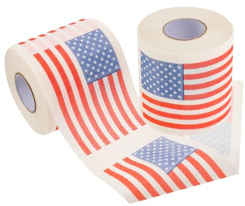 Alipis Papier De Toilette Américain Flag - Papier De Toilette Drôle De Serviette De Serviette De s De De Salle De Bain Tissue Roll Indépendance Jour des Faveurs