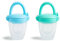 Munchkin Baby Silikon-Essensspender | Ideal für unterwegs – Silikon-Beutel für pürierte Lebensmittel | Selbstfütterungs-Essensspender | Beikost-Feeder| BPA-frei | Ab 4m+| 2er-Pack | Blau & Grün