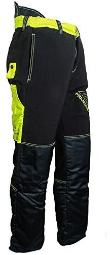 FOREST FIGHTER Start-Up Schnittschutzhose bis Größe 7XL - kurz (-5 cm) - Schnittschutz-Bundhose - Sommer-Schnittschutzhose (5XL schwarz)