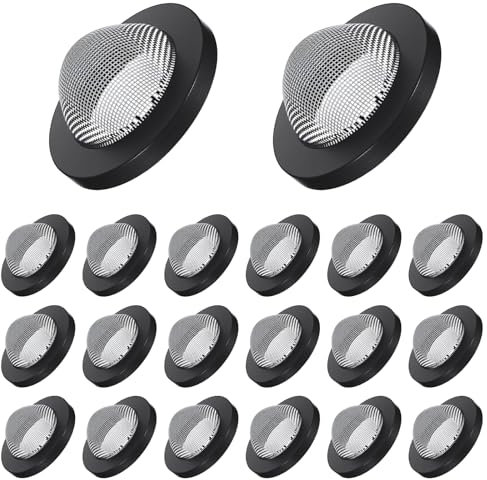 Ouligay 25 Stück Wasserhahn Sieb O Ring Dichtung Siebdichtung Edelstahl Filternetz Dichtung Dusche Schlauchdichtung Gummi Scheibe Hose Filter Washers für 3/4 Zoll Gartenschlauch Brausekopf