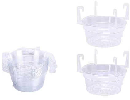 Yarryuter 15 Pcs Hanging Plant Water Catcher Hanging Plant Saucers Drip Pans for Indoor Outdoor Hanging Basket Flower Pot for Plant Hanging Basket Indoor & Outdoor Use 6inch