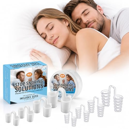 TLDBATICE Dilatateur Nasal, 8Pcs Aérateur Ecarteur Nasal Anti Ronflement en Silicone, Écarteur Ecarteur de Narines Réutilisable Bouchon de Ronflement pour un Sommeil plus Confortable