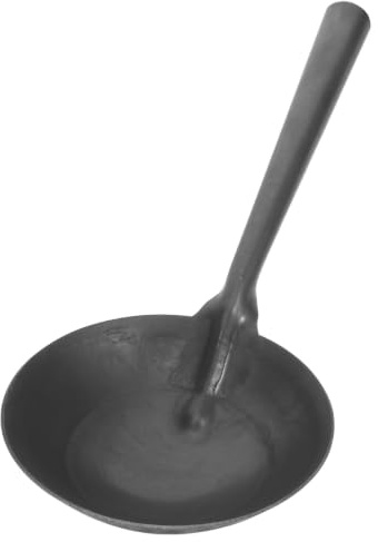 Ciieeo Heavy Duty Drain Cleaning Shovel with Iron Handle, 16.5cm Metal Gutter Scoop for Efficient Sludge and Debris Removal, for Sewer and Construction Cleaning