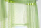 Raffrollo (HxB) 170 x 060cm GRÜN transparenter Stoff Querstreifen Gardinenband Klettband waschbar, 714605-2
