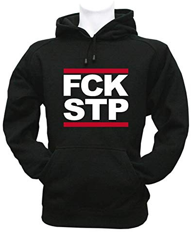 1887 Streetwear Hamburg Volkspark Kapuzensweater Hoody Hoodie 'FCK-STP', schwarz