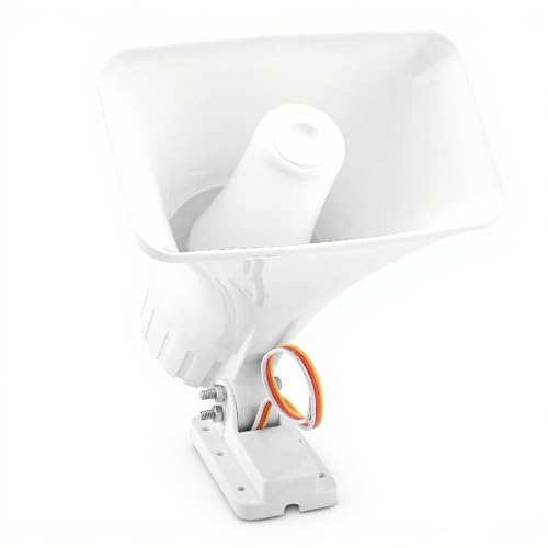 ASHATA Alarm-Sirene, 150 dB Hochtonlautsprecher Piezo Alarmsirene Sirene Horn Alarm System,DC12V Doppelton verdrahtete Sirene Alarmanlage Warnung Sicherheitssystem für Home Security