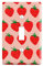 GRAPHICS & MORE Bonito diseño de fresas y fresas de plástico, decoración de pared, interruptor de luz
