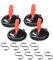 4pcs Auto-Saugnäpfe mit 8 S-Haken, multifunktionaler Saugnapf, Ankerwerkzeug, Autohalterung, Gepäckplanen, Zelte, Autospanner (4pcs)