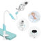 GHB Support de Caméra Universel Bébé Support de Moniteur Bébé Flexible Rotation à 360 ° Pliable Convient à la Plupart Babyphone Téléphone Portable