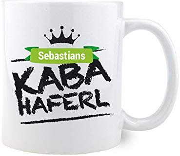 Bavariashop Kaba-Haferl mit Wunschnamen, Tasse mit individuellen Namen, Geschenkidee aus Bayern