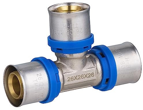 Raccord Multicouche à Sertir Multi profils Té Egal Ø26 NOYON & THIEBAULT