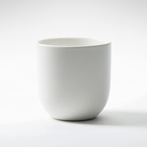 CREMA Coffee Products - LENNY Latte Mug, 9oz, Coffee, Cappuccino or Tea Cup, For Espresso Machines, White