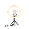 JOBY Beamo Ring Light 12 HandyPod Complete Mobile Kit, LED Selfie Ring Light für Smartphones und Kameras, inklusive Mini-Stativ für Telefon und Handyhalterung, Handy Stativ mit Ringlicht, zu 1 Kg