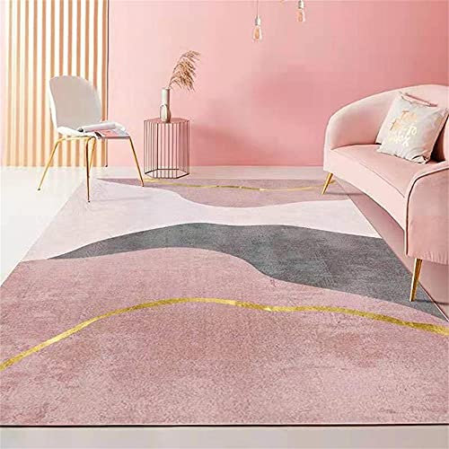 DJHWWD Tapis Antiderapant Exterieur Déco Chambre Ado Fille Fille Rose Tapis Salle de séjour décoration insonorisée Eau lavabo Enfants tapisTapi 60x90cm