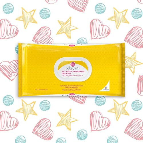 Babygella Prebiotic - Salviettine Detergenti Delicate, 72 salviette