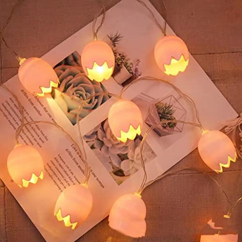 Ostereier-LED-Lichterkette mit Ostereiern, Rosa, 20 LEDs, 3 m, wasserdicht, batteriebetrieben, Lichterkette für Zuhause