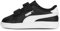 PUMA Smash 3.0 L V Inf, Scarpe da Ginnastica Unisex-Bimbi 0-24, Black White, 25 EU