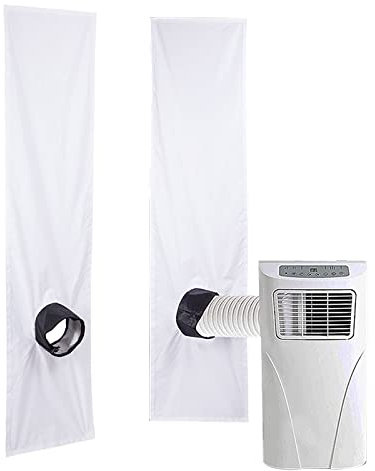 AC Window Seal, Universal Window Kit for Portable Air Conditioner, Window Sealing Cloth for Portable Air Conditioner and Tumble Dryer with Adjustable Coupler and Tension Rope (3m)