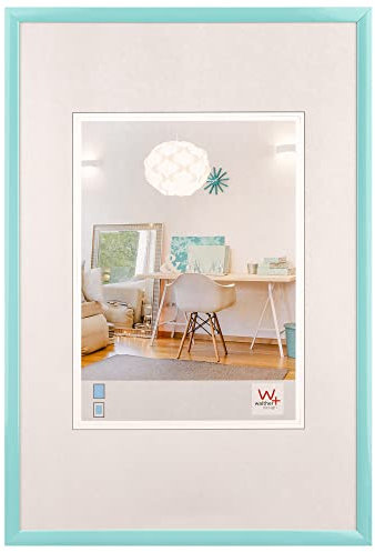 walther design New Lifestyle KV824U Cadre Photo en Plastique, 18 x 24 cm, Turquoise