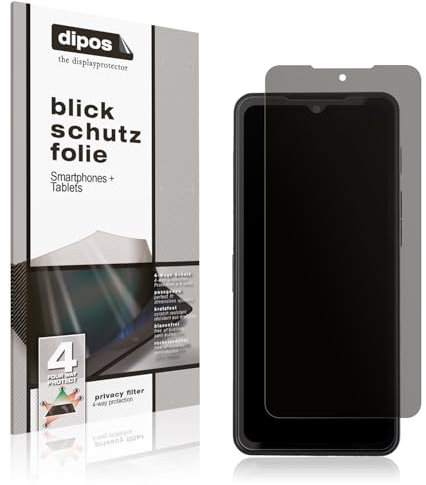 dipos I Sichtschutz-Folie matt kompatibel mit Cat S75 Blickschutzfolie Display-Schutzfolie Privacy-Filter (Kleiner als das Glas, da Dieses gewölbt ist)