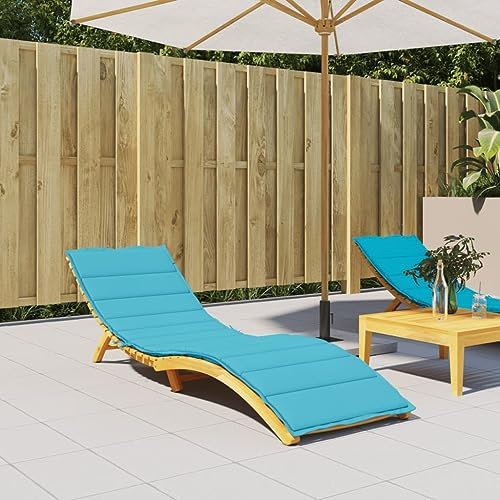 Homgoday Sonnenliegen Auflage Liegenauflage Gartenliege Auflage Polsterauflage Auflage für Gartenliege Liegestuhl Sonnenliege Strandliege Türkis Oxford-Gewebe
