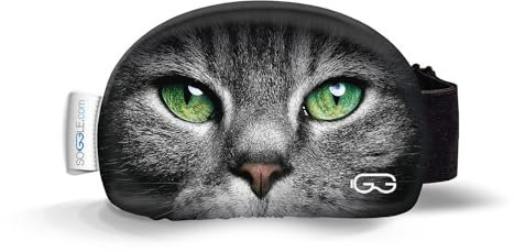 SOGGLE Skibrillen Schutz Überzug aus Mikrofaser (one Size), Farbe:Eyes cat