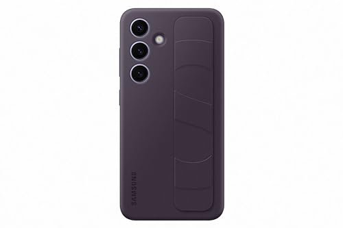 Samsung Standing Grip Smartphone Case EF-GS921 für Galaxy S24, Handy-Hülle, Fingerhalterung, Schlankes Design, Dark Violet