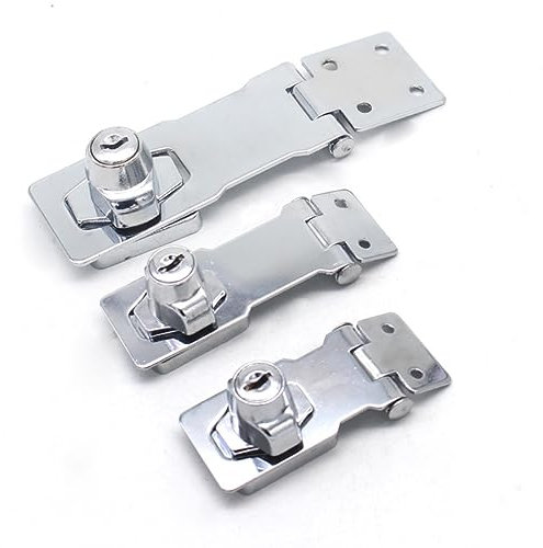 BESTonZON Schubladenschloss Schranktürschloss Mit Schlüssel Zinklegierung Für Schrank Schublade Tür Schreibtisch Silber