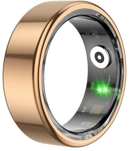 Diyeeni Smart Ring, Universal Wearable Health Tracker with App, Sports Ring with Heart Rate Monitor, Sleep Monitor, Temperature, Pedometer, IP68 Waterproof, Healthy Life (18.2mm/0.72in)